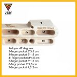 هنگ بورد قابل حمل دکلیف مدل اینفینیتی Thecliff Infinity Portable Hangboard - تصویر 2